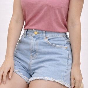 High Waisted Jean Shorts